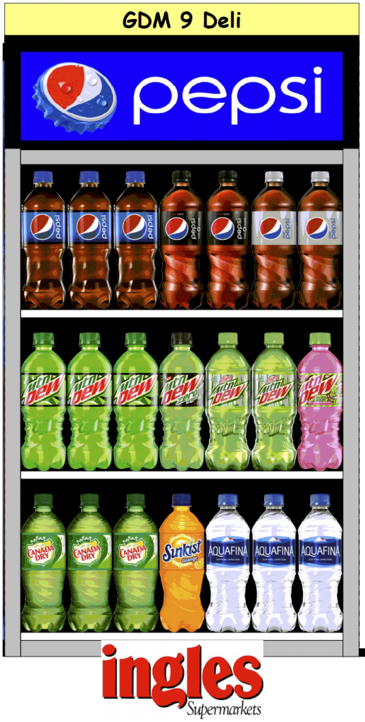 INGLES DELI SINGLE DOOR GDM 9 Pepsi of Greenville